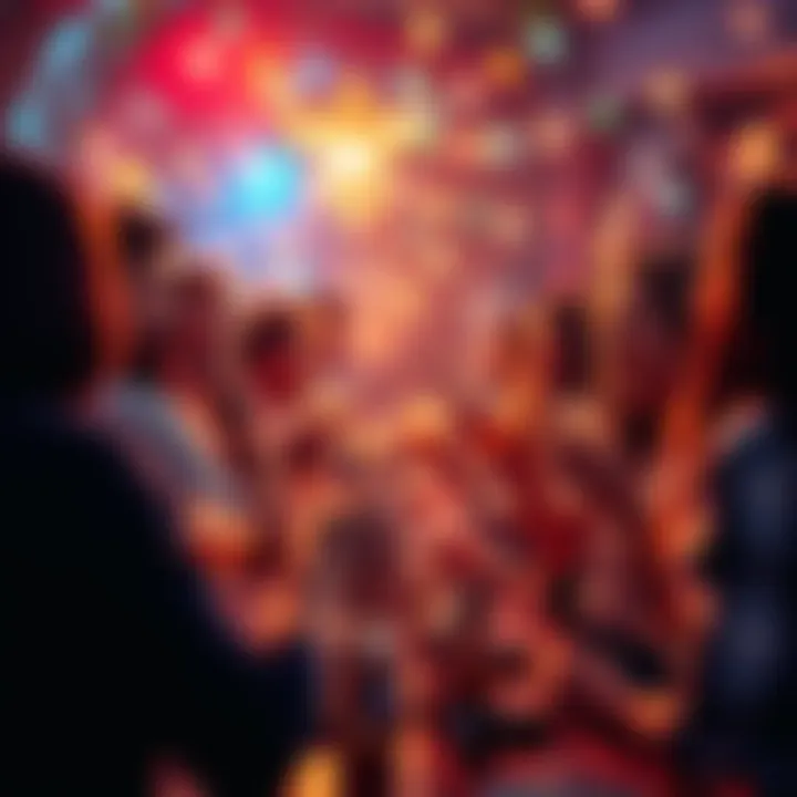 People gathering to celebrate Friday with drinks and laughter, creating a festive atmosphere