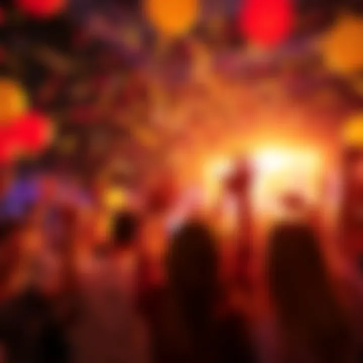 A group of people joyfully celebrating the long-awaited event, with balloons and confetti in the air.