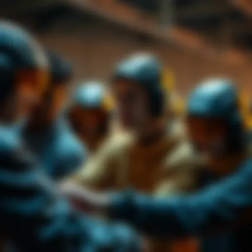 Group of Cell Jrs engaged in intense training, practicing the SSG ritual with focused expressions and dynamic poses.