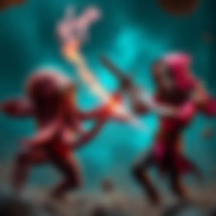 Chad Octopus battles Virgin Edgelords in a humorous showdown, showcasing their unique styles and personalities.