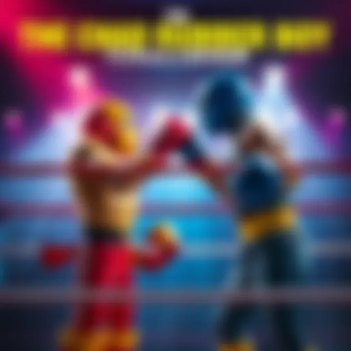 The Chad Rubber Boy and Hakiman face off in a boxing ring, showcasing their unique strengths and characteristics