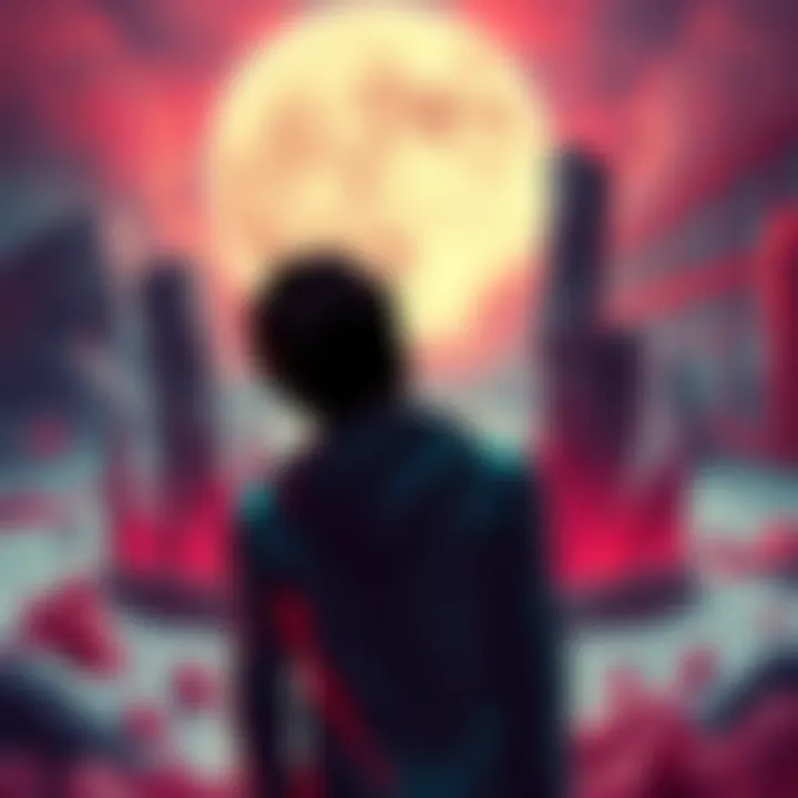 Chainsaw Man Alternative Ending A dramatic scene depicting a character from Chainsaw Man contemplating a new ending, with elements reminiscent of JoJo's Stone Ocean in the background.