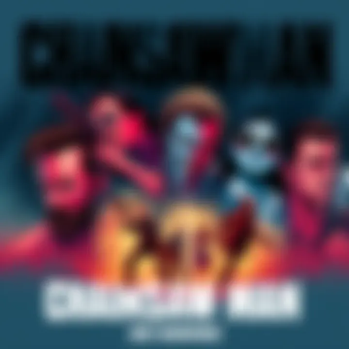 Illustration showing different arcs of Chainsaw Man ranked from worst to best with characters and key scenes included