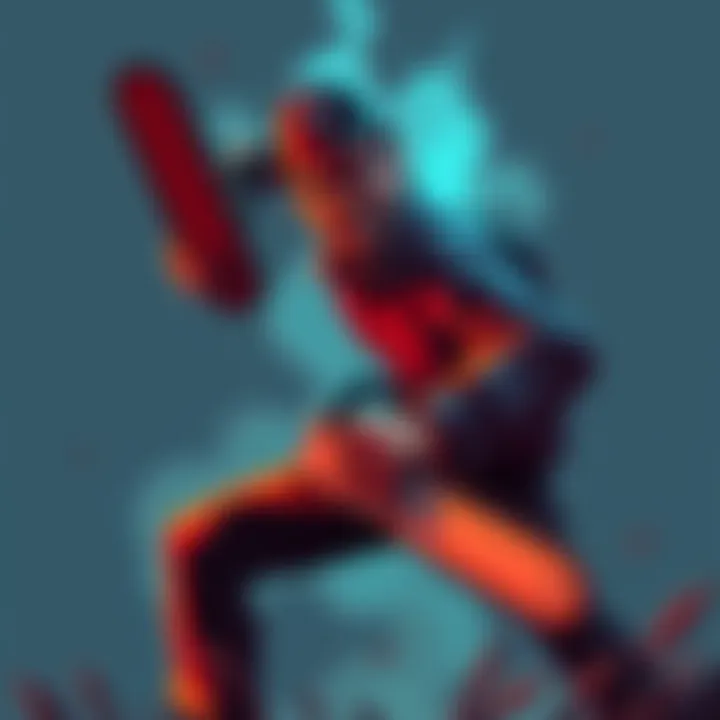 A symbolic illustration of Chainsaw Man character with a chainsaw in hand, representing personal growth and transformation.