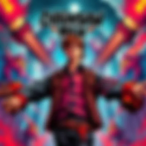 A colorful cover of the Chainsaw Man manga featuring the main character with chainsaw arms and a demonic backdrop