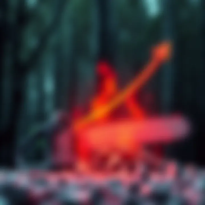 Graphic showing a chainsaw with a rising arrow, symbolizing the increase in followers for r/chainsawfolk compared to Chainsawman.