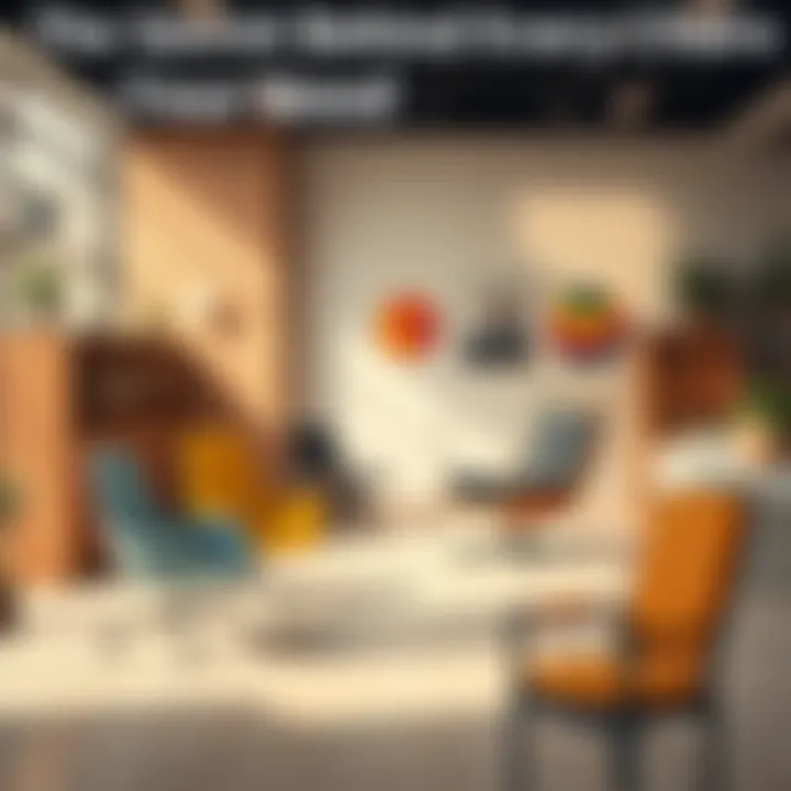 Chairs in Different Settings Various types of chairs in a home and office environment, showcasing their design and comfort