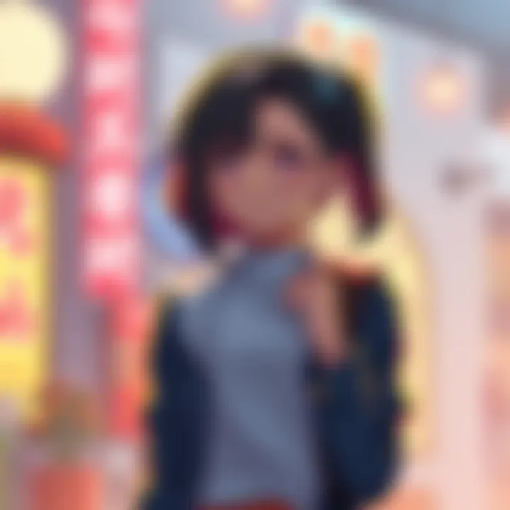 A character introduced in Chapter 134 who may be Acro Silky's daughter, standing in a thoughtful pose