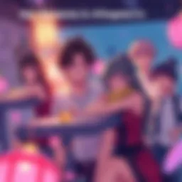 A scene depicting important characters from 'Every Day Is a Holiday' in a pivotal moment of Chapter 293, showcasing their emotions and interactions.