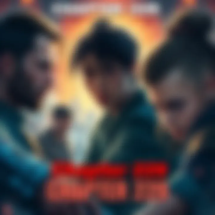 Key characters from Chapter 229 facing unexpected challenges and making surprising choices in a dramatic scene.