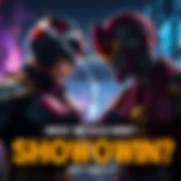 A dramatic face-off between two fictional characters, showcasing their unique abilities and styles in a battle stance.