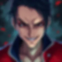 Character representing envy in Seven Deadly Sins A character from the Seven Deadly Sins series with a jealous expression, symbolizing envy