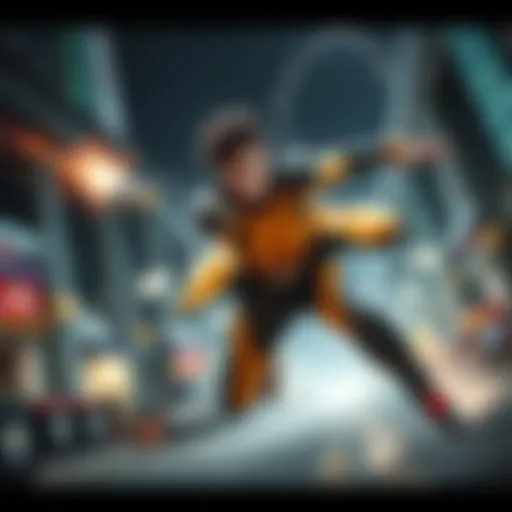 Character stops a bullet mid-air while a random NPC jumps on him unexpectedly