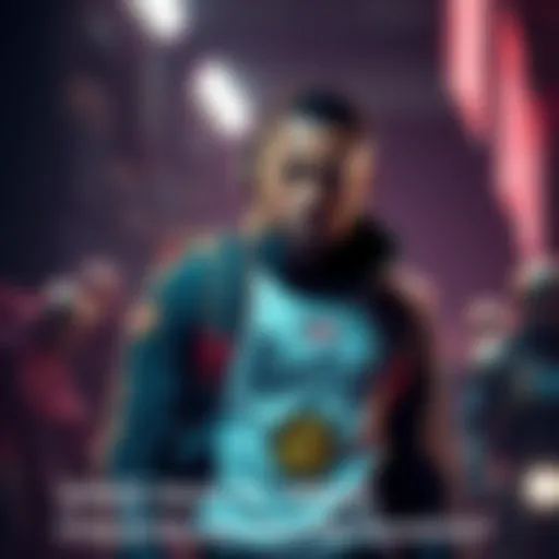 A character from Space Racer stands defiantly after surviving a gunshot, showing a mix of shock and determination.