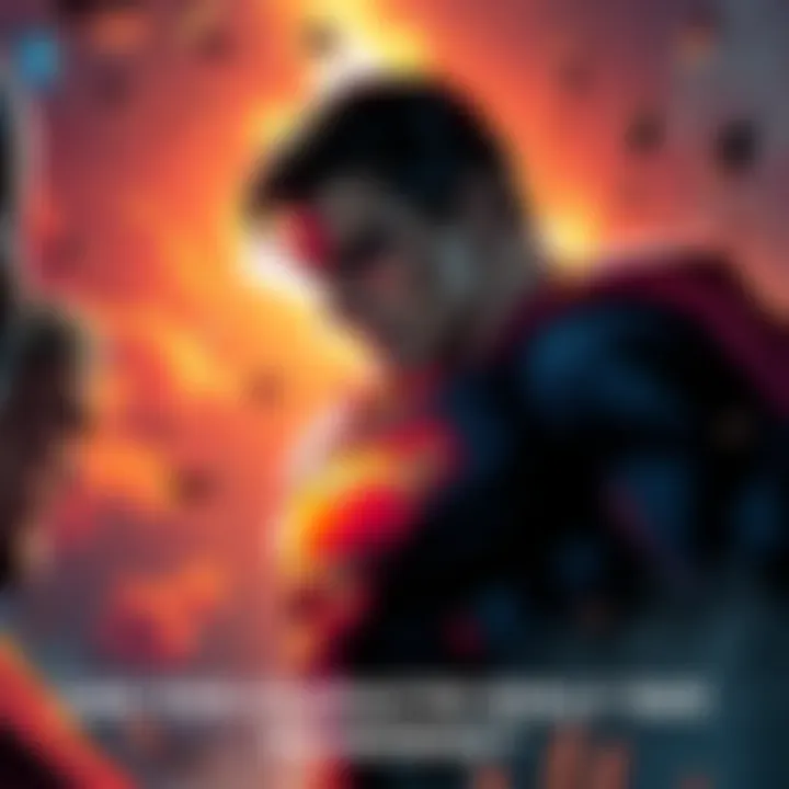 Illustration of a powerful character preparing to confront Superman in an intense showdown