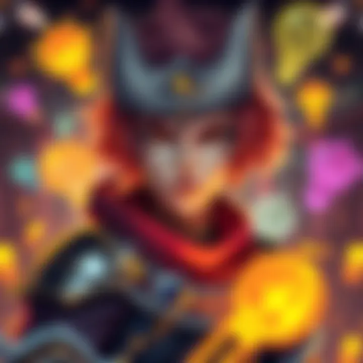 A fantasy character with 1 HP trait, looking determined in a gaming environment, surrounded by creative ideas and suggestions.