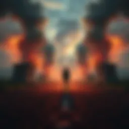 A character stands at a crossroads, facing two diverging paths, reflecting on the impact of a shocking plot twist in their story.