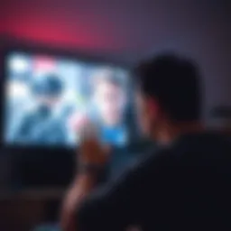 A person showing frustration while looking at a TV screen displaying a disliked fictional character, illustrating negative feelings towards characters in media.