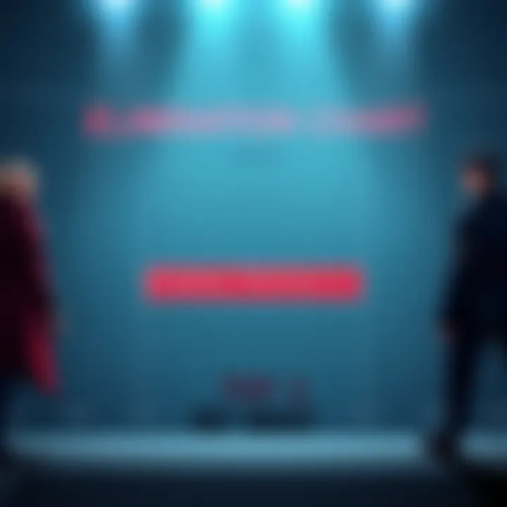 A visual chart showing character standings with Alphonse marked as eliminated, highlighting the top three remaining characters, emphasizing the tension in the series.