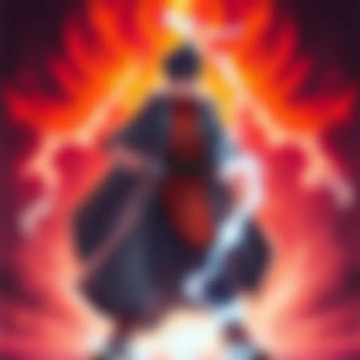 A character similar to Ko Guy stands confidently, demonstrating a powerful ability to expand a domain without a cursed technique. The scene is dynamic, showcasing an energy aura around them, symbolizing their unique capability.