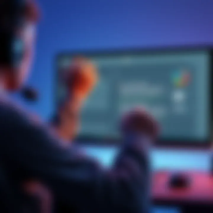 A character adjusting the arm rotation deformer tool on a computer screen, showing error messages and solutions displayed.