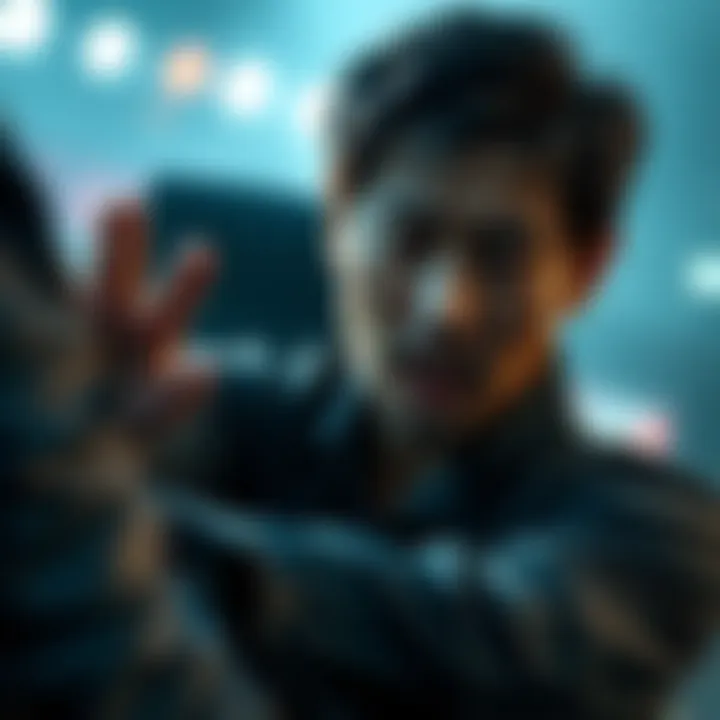 A character grappling with deep emotions in a dramatic scene from JJK