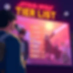 Illustration showing a tier list ranking characters from a popular TV show with nostalgic elements