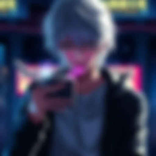 A character with striking white hair holding the Death Note, showcasing the new cheat code feature for enhanced gameplay.