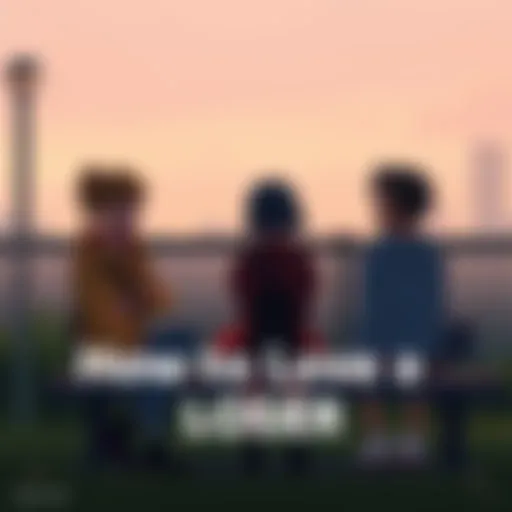 Two characters sit on a bench, showing tension and emotion during a conversation about love and relationships.