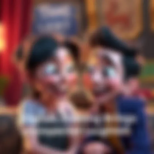 Two animated characters share a funny moment, laughing with exaggerated expressions that enhance the humor of the scene