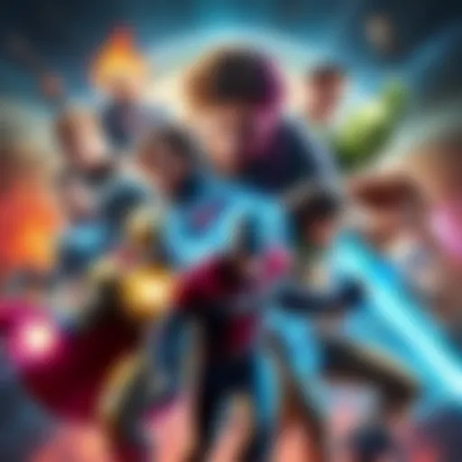 A collage of various fictional characters showcasing their unique powers in different settings and styles, highlighting the diversity in power scaling based on context.