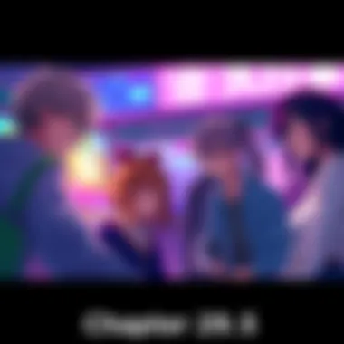 Characters from No Gyaru in This Class A colorful scene showing the main characters from No Gyaru in This Class interacting in a dynamic setting.