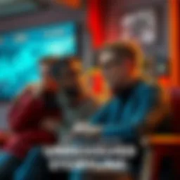 Characters in Unresolved Storyline Main characters discussing unresolved storyline with worried expressions