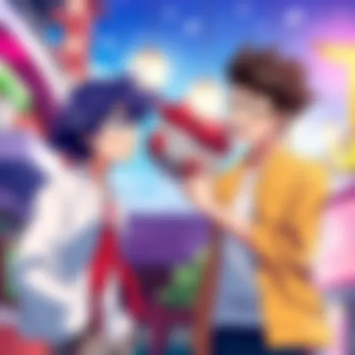 Characters Named Yu or Yuu in Anime A colorful scene from a dubbed anime showcasing characters named Yu and Yuu sharing a funny moment, highlighting their playful interactions.