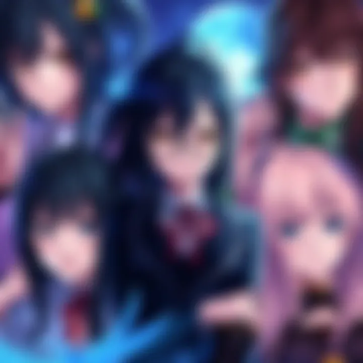 A collage of charismatic female characters from popular anime like Tokyo Ghoul and Chainsaw Man, showcasing their strong personalities and captivating presence.