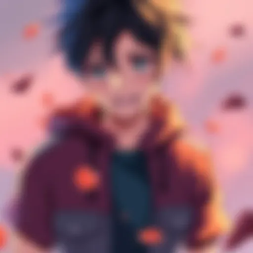 Colorful fan art of Eren showcasing his distinct personality and style, created by artist Sirius_0905hz.