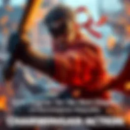 Charmingman showcasing his fighting skills in an intense battle scene