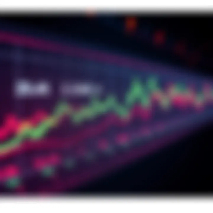 A line graph showing fluctuating numbers approaching a target, with red and green indicators highlighting pressure and urgency.