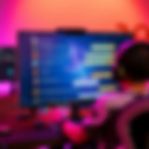 A vibrant gaming chat screen filled with messages and emojis about Crimzon Ruze during a live stream