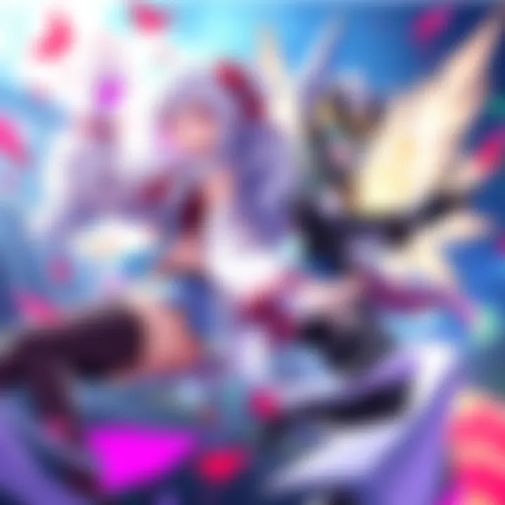 Cheer Gravity girl and DST Todoroki characters showcasing their abilities in a gaming setting