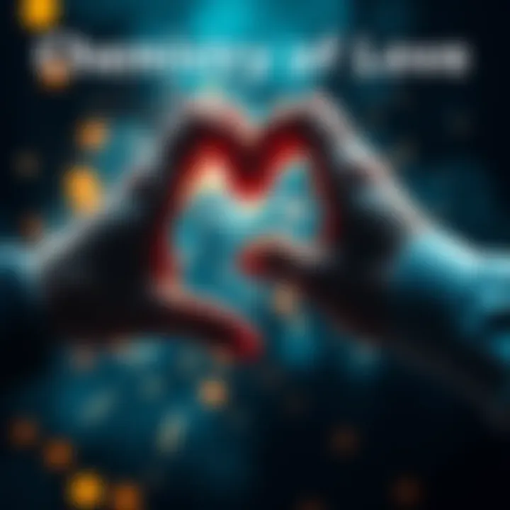 A close-up of two hands forming a heart shape with sparkles around them, symbolizing love and attraction.