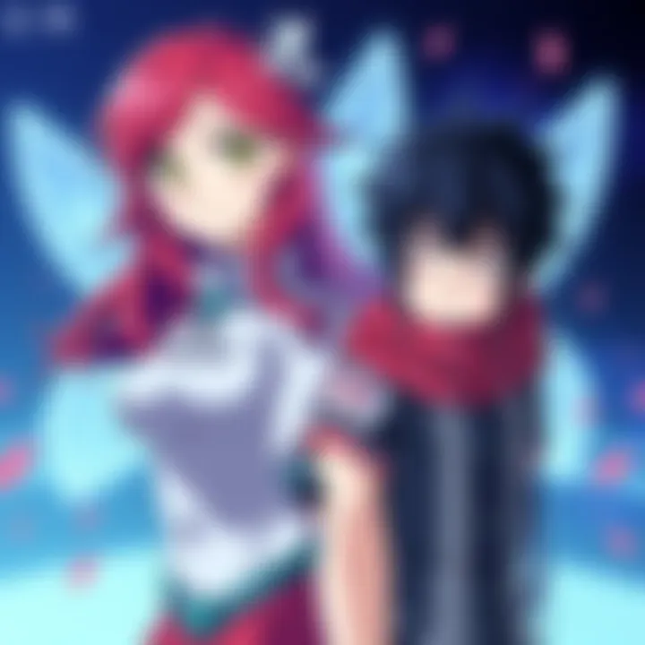 Illustration of Cherami Leigh with characters Lucy Heartfilia and Kotaro Sato from Fairy Tail and Kotaro Lives Alone