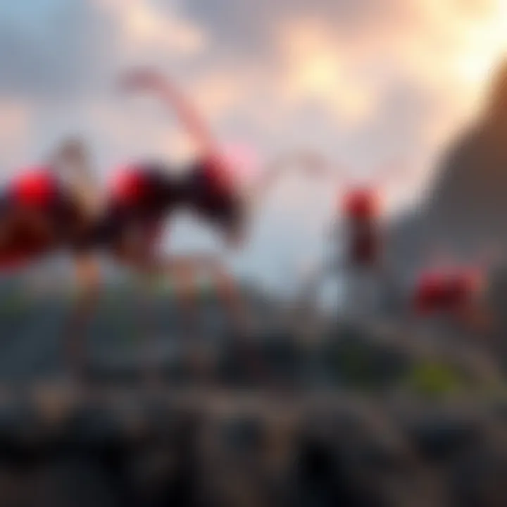 Chimera Ants evolving as Gon and Killua travel in the background