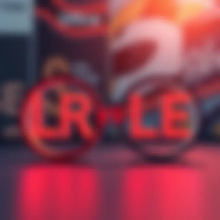 Choice of LR over LE A visual representation of the LR and LE acronyms, showcasing LR as the selected choice for the new unit with a background of categories like Sparking and Ultra.