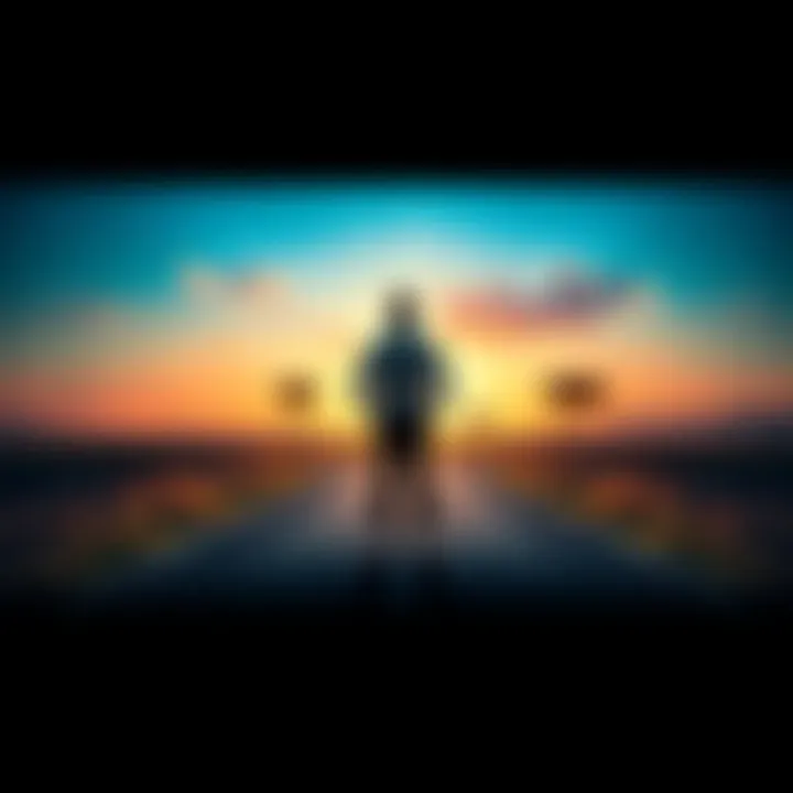 A person standing at a crossroads, contemplating different paths labeled 'If' and 'When'.