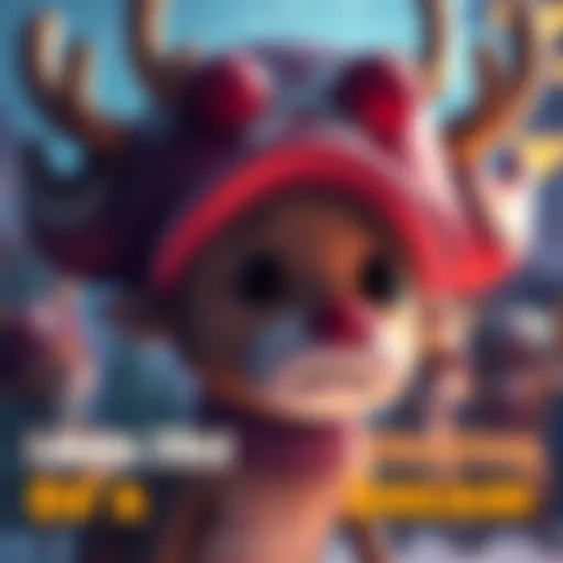 Chopper the reindeer, with a concerned expression, reflecting on his dream after Oda's shocking comments
