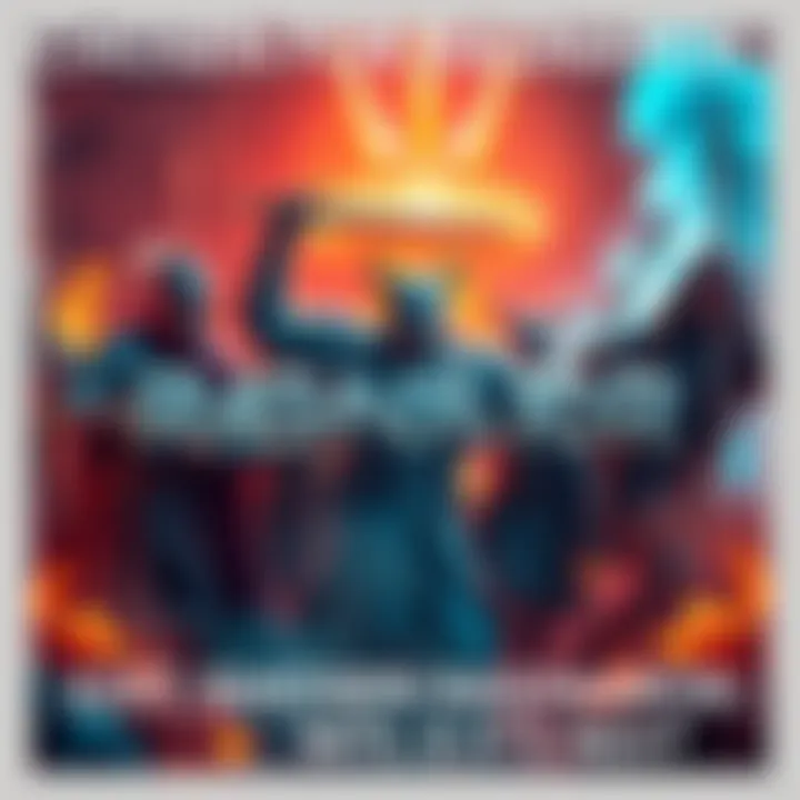 A group of chosen warriors preparing for battle, showcasing their excitement and determination, with vibrant energy surrounding them.