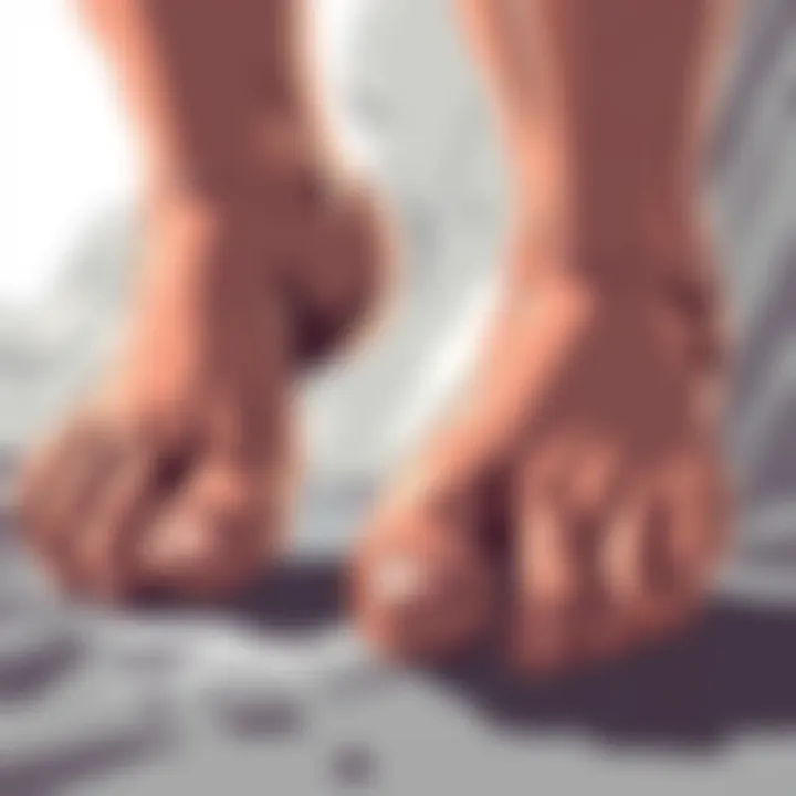 Chuck Norris's Toes A humorous illustration of Chuck Norris's toes with a cartoonish style, depicting them as powerful and iconic.