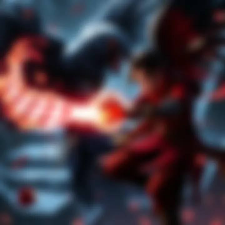 Cinder uses her magic in a fierce battle against Raven, showcasing her struggles as a student of Salem's mentorship.