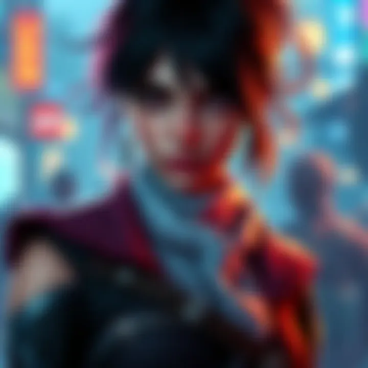 Cinder wearing bandages as a disguise Cinder in a stylish outfit with visible bandages, showcasing her unique look and character style